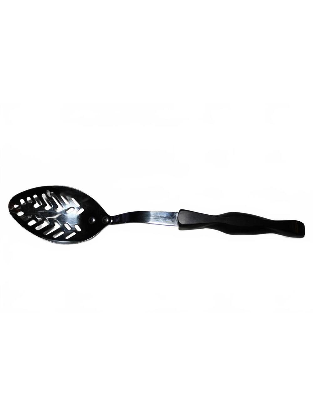 CUTCO No 17 Vintage Slotted Serving Spoon Classic Brown Thermo Resin Handle